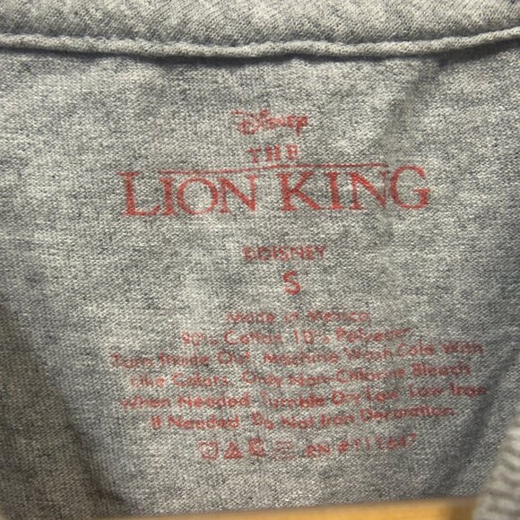 EUC Disney The Lion King Grey Graphic T-Shirt Size Small - Picture 4 of 7